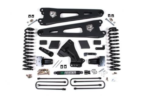 23-24 Ford F-250/F-350 Super Duty 4WD 7 Inch Radius Arm Lift Kit 4.5 Inch Rear Block Gas No Shocks Zone Offroad