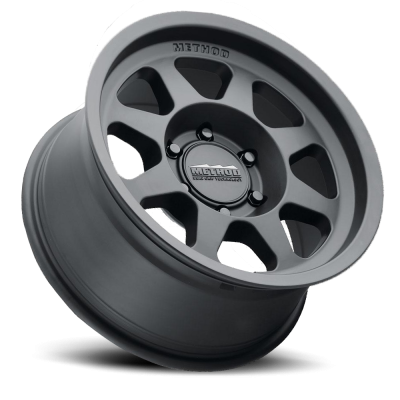 Aluminum Wheels 17x9 Bead Grip MR701 Bolt Pattern 5 On 127 Offset -12 Lip Size 1.97 Matte Black MB Method