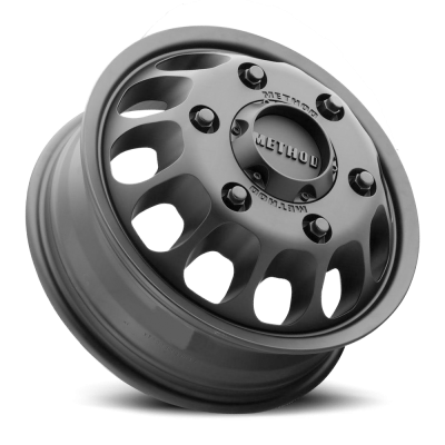Aluminum Wheels 16x6 MR901 Dually Bolt Pattern 6 On 180 Offset 110 Lip Size 0 Matte Black Method