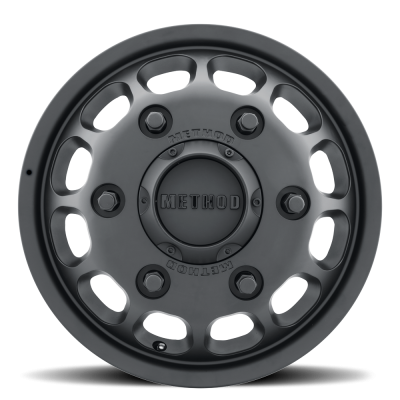 Aluminum Wheels 16x6 MR901 Dually Bolt Pattern 6 On 180 Offset 110 Lip Size 0 Matte Black Method