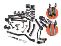 2018-2023 Jeep Wrangler JL 2 Door 3 Inch J-Krawl System Rubber Fox 2.0 Adv Series Front/Rear Standard Rate Coils JSPEC