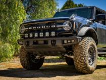 6 XL Linkable LIght Bar Kit Plastic Bumper Mount w/Upfitter 21-Up Ford Bronco Baja Designs