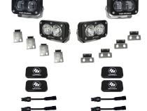 S2 SAE/S2 Clear Pro Fog Pocket Kit Fits 21-On Ford Raptor Baja Designs