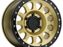 Aluminum Wheels 17x8.5 MR315 Bolt Pattern 6 On 135 Offset 0 Lip Size 1.65 Gold GD Black Street Loc Method