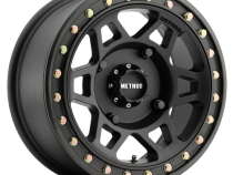 Aluminum Wheels 15x7 MR405 Beadlock UTV Bolt Pattern 4 On 156 Offset 13 Matte Black MB Method
